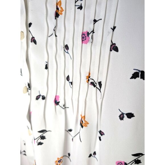 Madewell Daylilly Pintuck Mini Dress in Sweet Blossoms Size S Coquette Garden - Picture 7 of 11